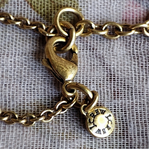 J. Crew Bling Marquis Teardrop Emerald Crystal Clear Stones Statement Necklace - Picture 7 of 9